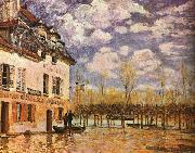 Alfred Sisley Boat During a Flood Spain oil painting artist